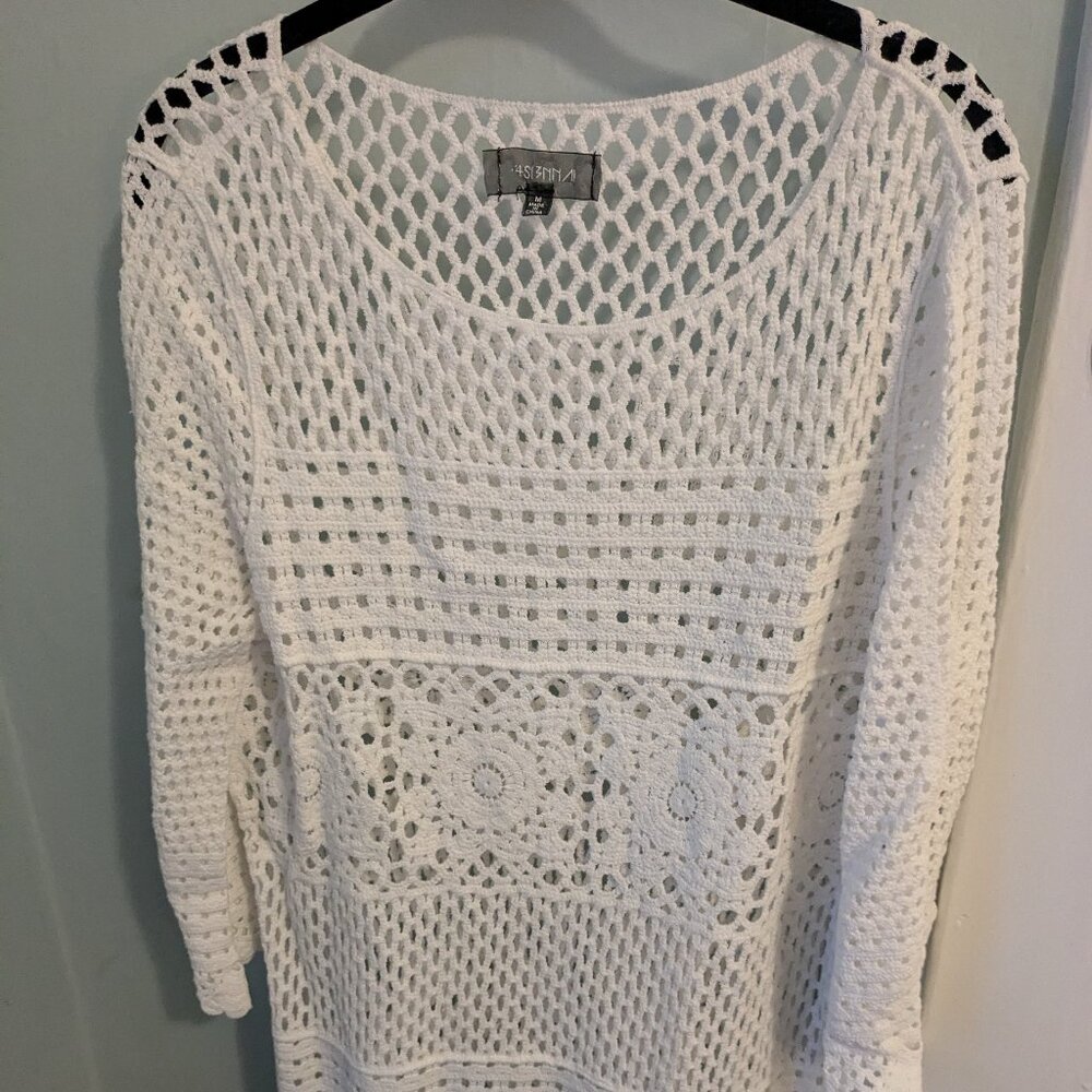 White lace cover-up